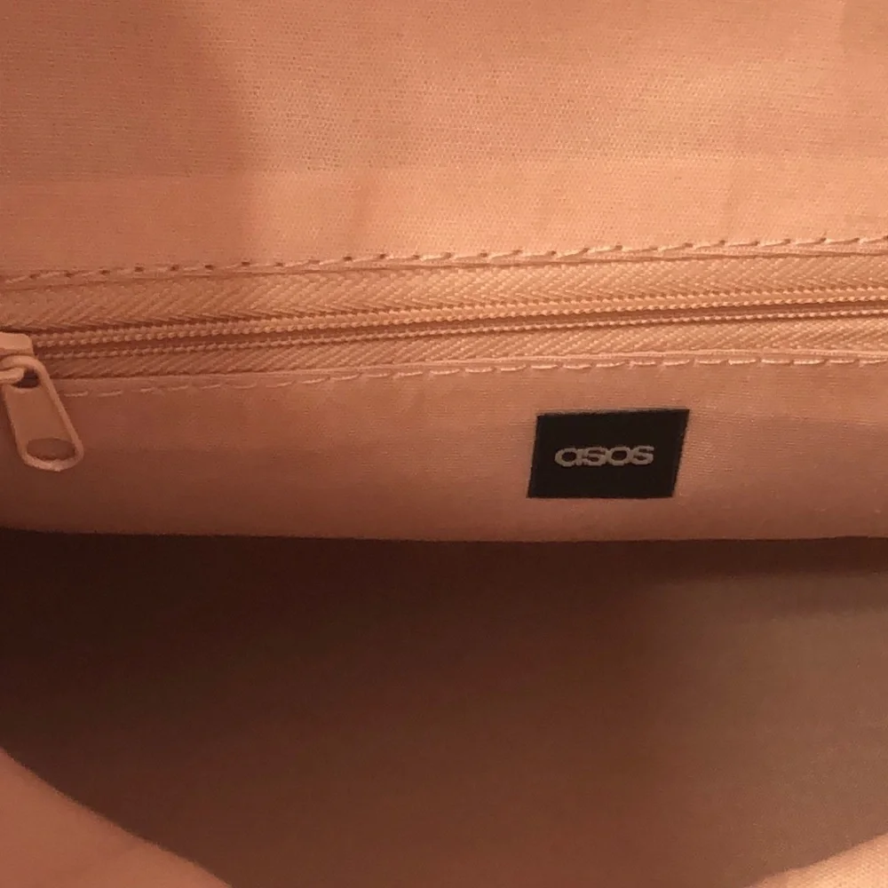 Asos Crushed Pink Velvet Clutch